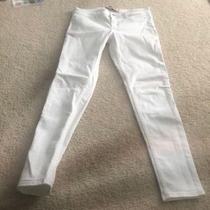 White Hollister Skinny Jeans